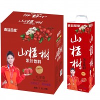 鑫益品堂山楂树果汁饮料1.5LX6瓶