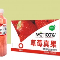 小轻果语草莓果肉复合果汁饮料 488ml×15瓶